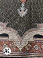 فرش 700 شانه ماهی کاسپین سرمه_ای با نخ اکریلیک 3