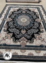 فرش 700 شانه محیا سرمه_ای با نخ اکریلیک 1