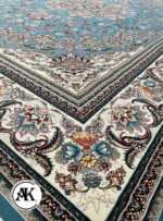 فرش 700 شانه میخک آبی با نخ اکریلیک 2