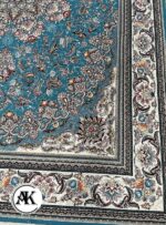 فرش 700 شانه میخک آبی با نخ اکریلیک 3