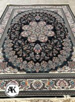 فرش 700 شانه میخک سرمه_ای با نخ اکریلیک 1