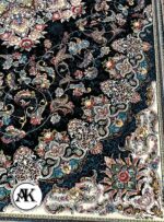 فرش 700 شانه میخک سرمه_ای با نخ اکریلیک 6