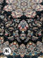 فرش 700 شانه میخک سرمه_ای با نخ اکریلیک 7