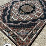 فرش 700 شانه ناردون سرمه_ای با نخ اکریلیک