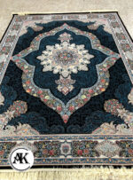 فرش 700 شانه کارینا سرمه_ای با نخ اکریلیک 1