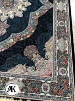 فرش 700 شانه کارینا سرمه_ای با نخ اکریلیک 3