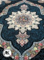 فرش 700 شانه کارینا سرمه_ای با نخ اکریلیک 5