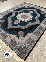 فرش 700 شانه کارینا سرمه_ای با نخ اکریلیک