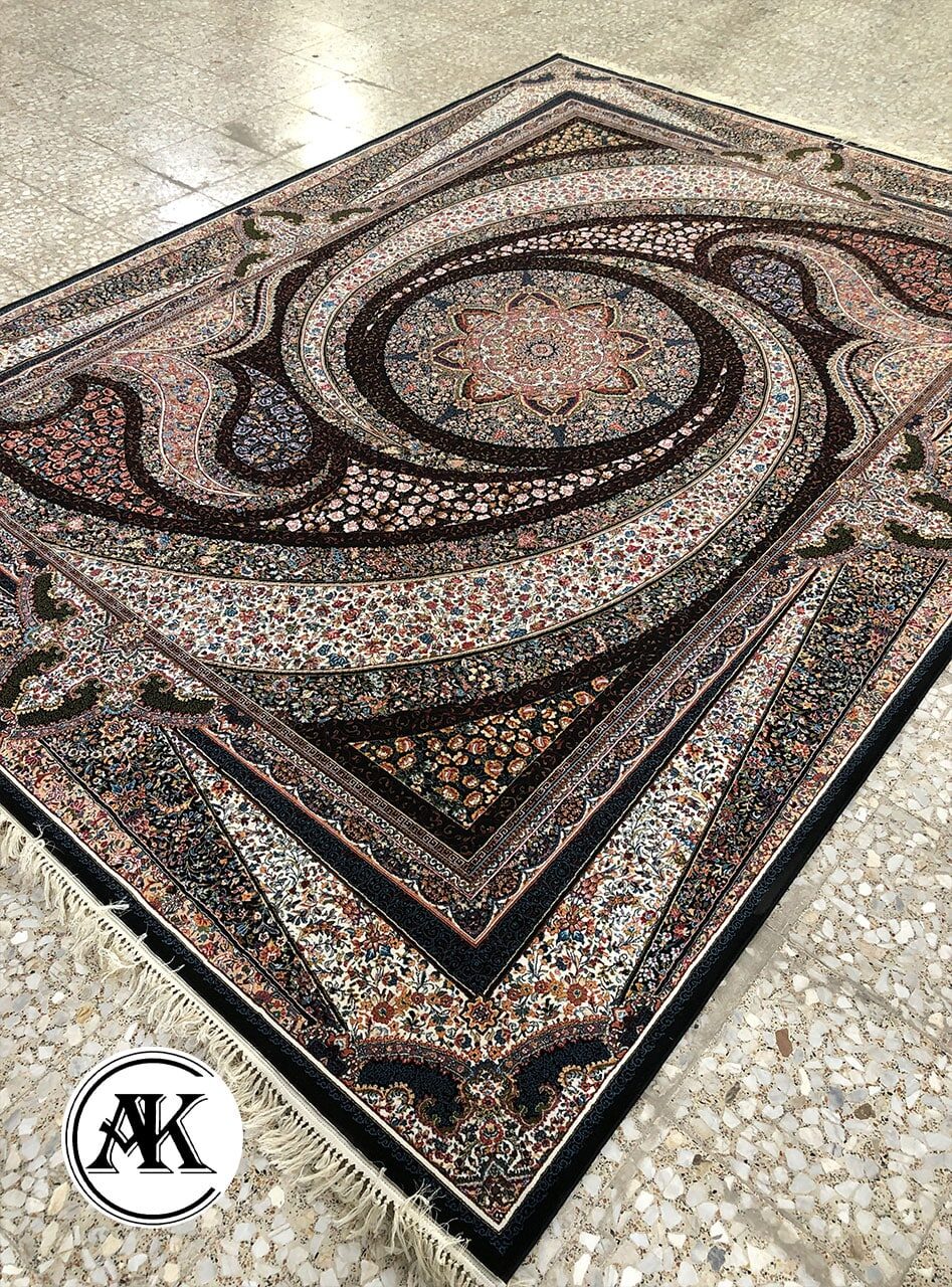 فرش-700-شانه-کهکشان-سرمه-ای