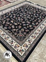 فرش 700 شانه گیلدا سرمه_ای با نخ اکریلیک