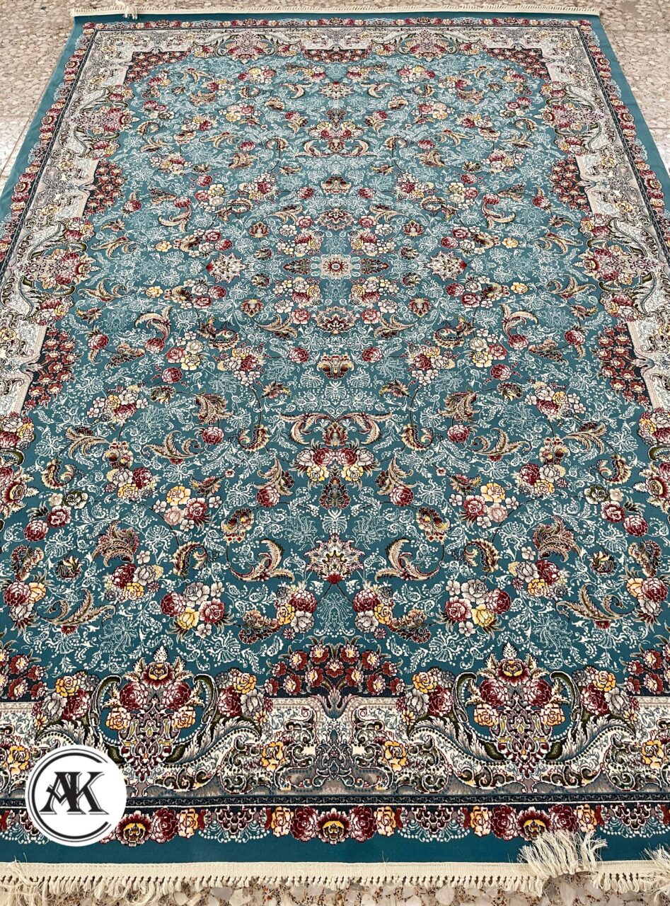 فرش الماس آبی با نخ اکریلیک 1