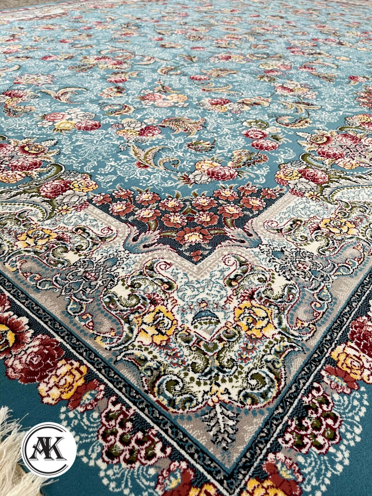 فرش الماس آبی با نخ اکریلیک 2