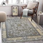 دکوراسیون فرش 1200 شانه آرمان نقره_ای گل_برجسته