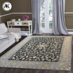 دکوراسیون فرش 1200 شانه آناک طوسی گل_برجسته