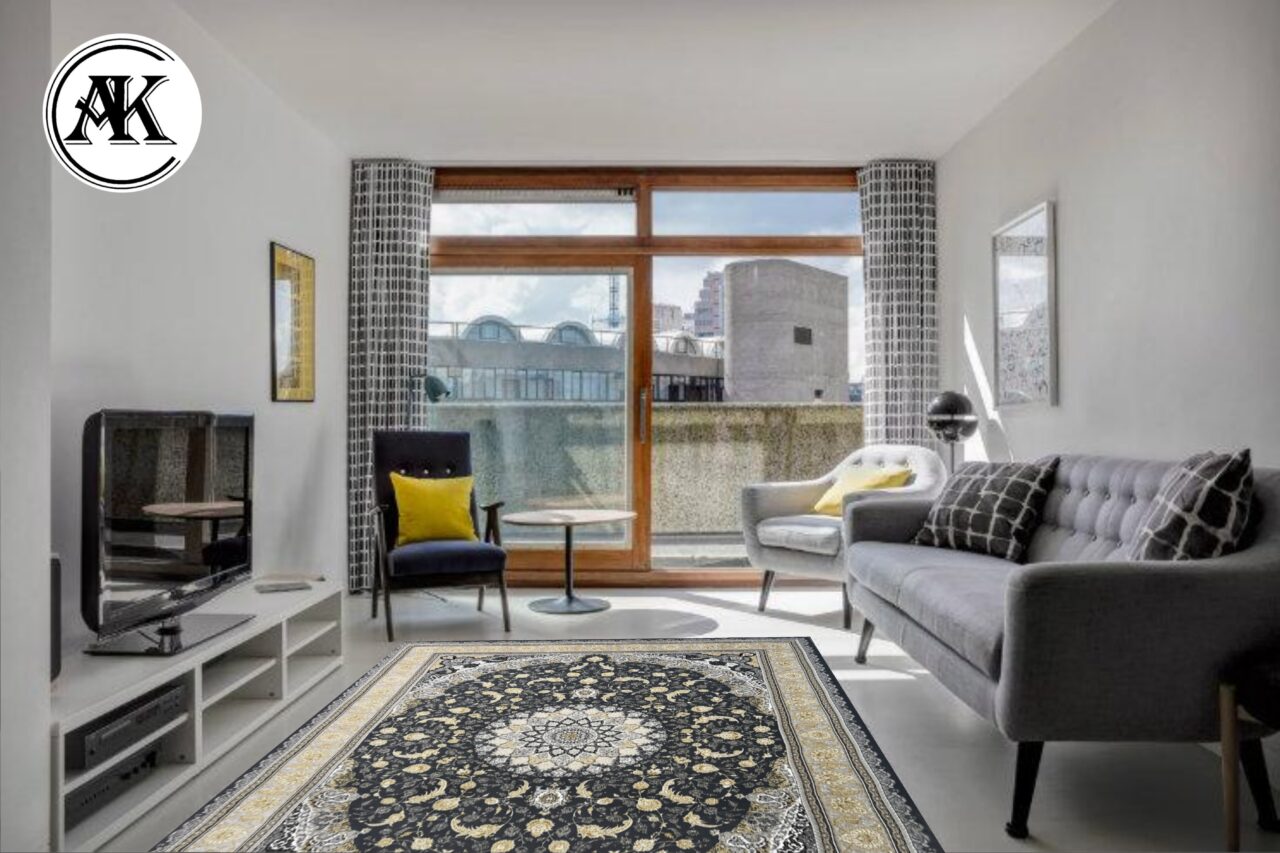 دکوراسیون فرش-1200-شانه-اصفهان-طوسی-گل_برجسته