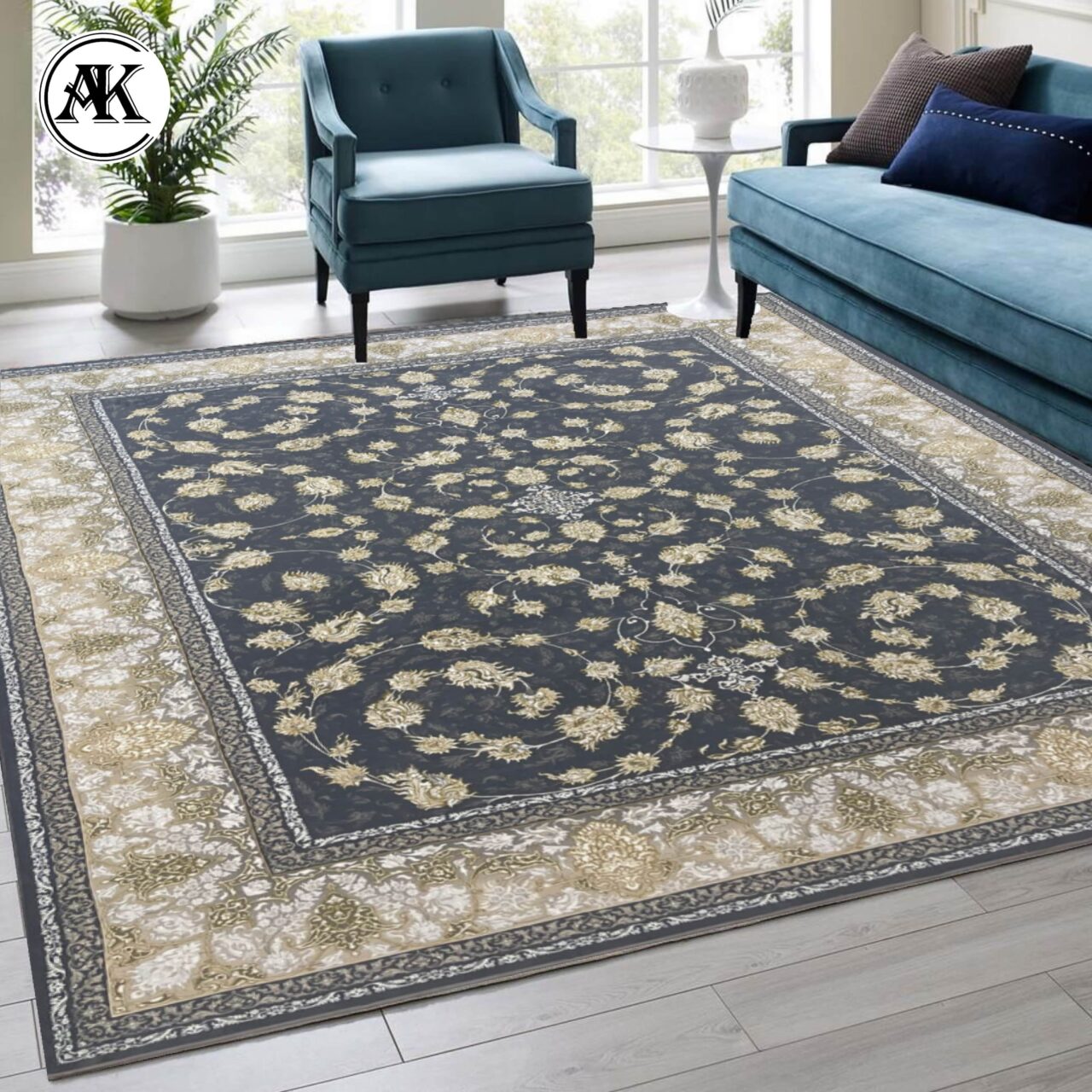 شبیه_سازی فرش 1200 شانه رومینا طوسی گل_برجسته شبیه_سازی فرش 1200 شانه رومینا طوسی گل_برجسته