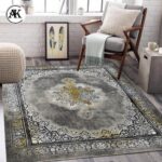 دکوراسیون فرش 1200 شانه فلورانس نقره_ای گل_برجسته