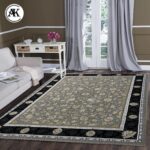 دکوراسیون فرش 1200 شانه ماتیلدا نقره_ای گل_برجسته