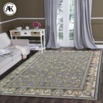 دکوراسیون فرش 1200 شانه ماریا نقره_ای گل_برجسته