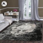 دکوراسیون فرش 1200 شانه میراژ نقره_ای گل_برجسته