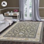 دکوراسیون فرش 1200 شانه نگار نقره_ای گل_برجسته