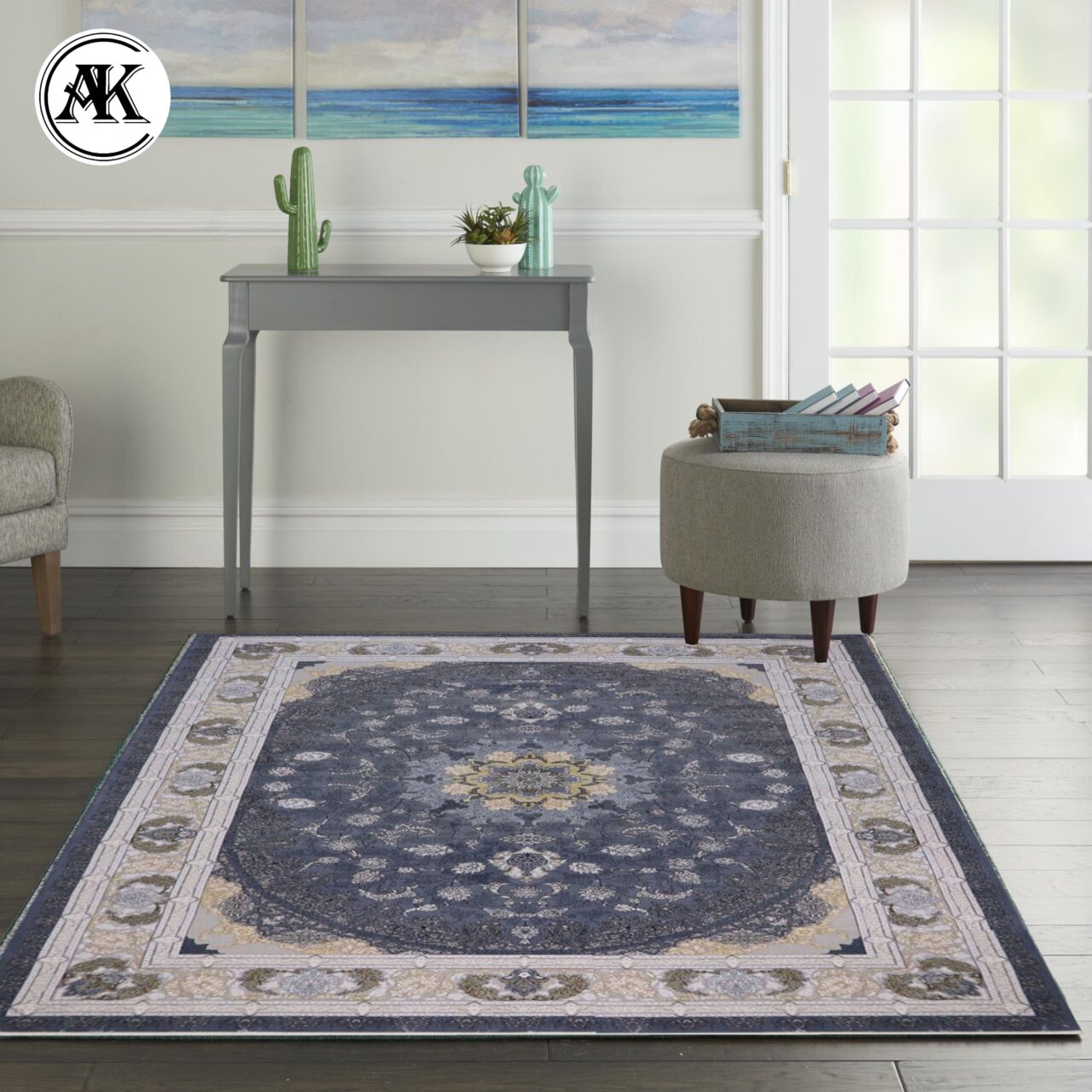 دکوراسیون فرش-700-شانه-ویکتوریا-دودی-گل_برجسته