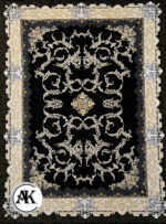 فرش-1200-شانه-آرمان-سرمه_ای-گل_برجسته