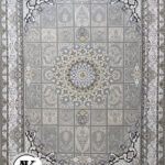 فرش-1200-شانه-آوینا-نقره_ای-گل_برجسته