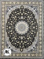 فرش-1200-شانه-اصفهان-سرمه_ای-گل_برجسته--1