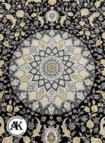 فرش-1200-شانه-اصفهان-سرمه_ای-گل_برجسته--4