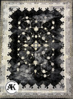 فرش-1200-شانه-تیرانا-سرمه_ای-گل_برجسته