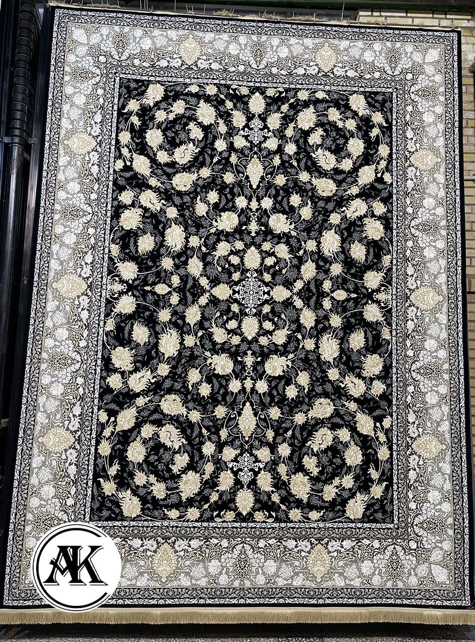 فرش-1200-شانه-رومینا-سرمه_ای-گل_برجسته-1