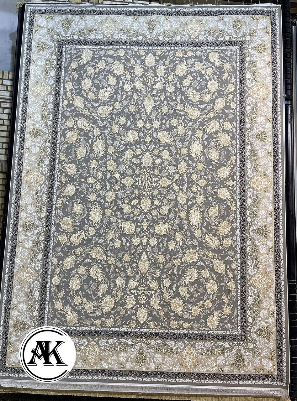 فرش-1200-شانه-رومینا-نقره_ای-گل_برجسته-1