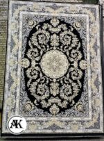 فرش-1200-شانه-طلا-سرمه_ای-گل_برجسته-1