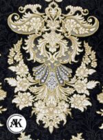 فرش-1200-شانه-طلا-سرمه_ای-گل_برجسته-5