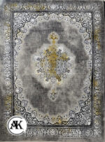 فرش-1200-شانه-فلورانس-نقره_ای-گل_برجسته