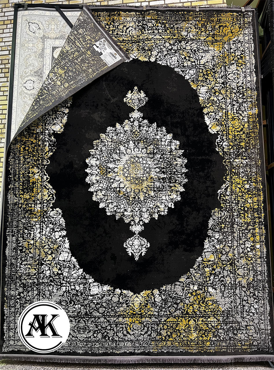 فرش-1200-شانه-میراژ-سرمه_ای-گل_برجسته--1