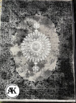 فرش-1200-شانه-میراژ-نقره_ای-گل_برجسته