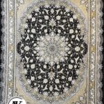 فرش-1200-شانه-نائین-زغالی-گل_برجسته