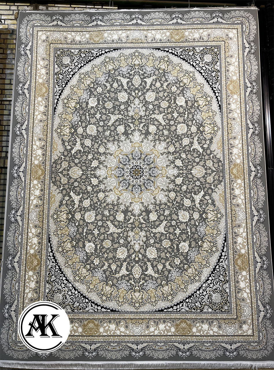 فرش-1200-شانه-نائین-نقره_ای-گل_برجسته---1