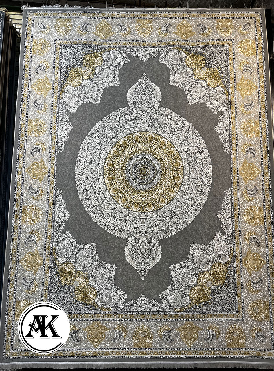 فرش-1200-شانه-ورساچه-نقره_ای-گل_برجسته