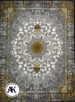 فرش-1200-شانه-وین-نقره_ای-گل_برجسته