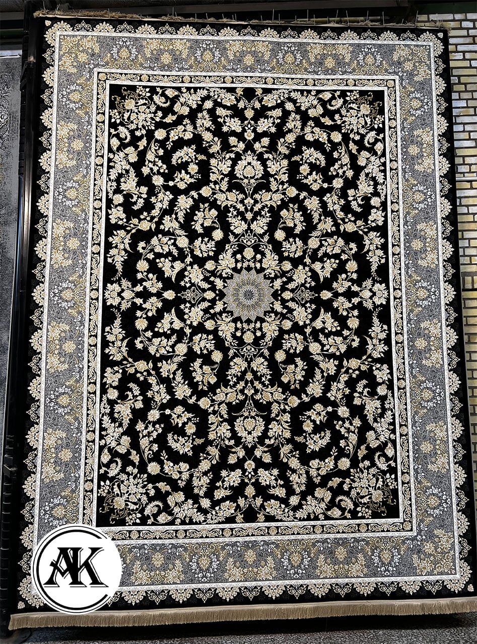 فرش-1200-شانه-پارلا-سرمه_ای-گل_برجسته---1