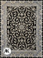 فرش-1200-شانه-پارلا-سرمه_ای-گل_برجسته