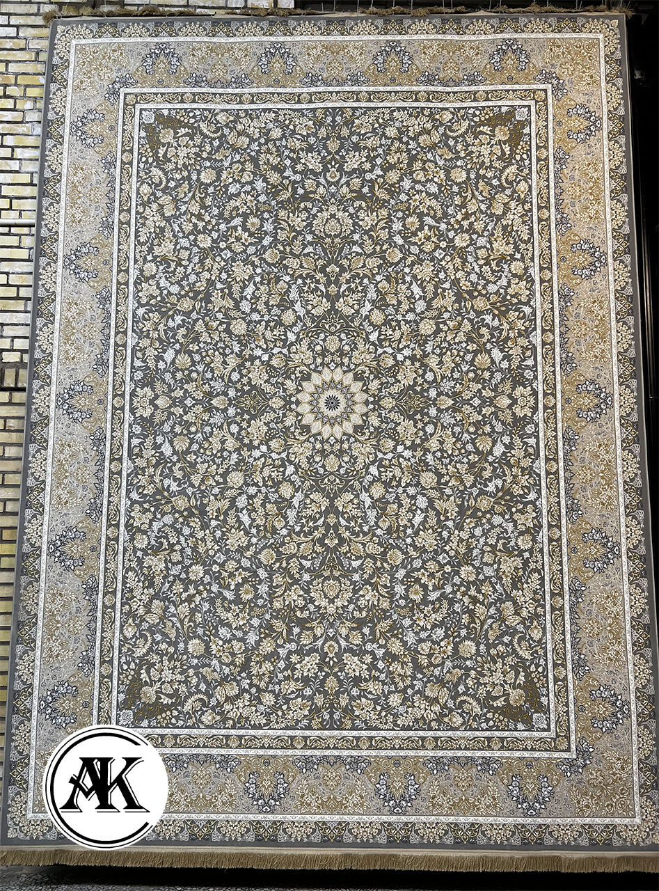 فرش-1200-شانه-پارلا-نقره_ای-گل_برجسته