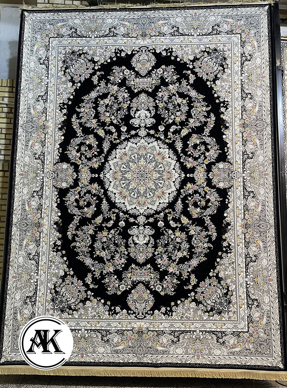 فرش-1200-شانه-پردیس-سرمه_ای-گل_برجسته-1