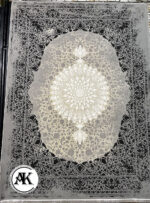 فرش-1200-شانه-کارولین-نقره_ای-گل_برجسته