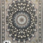 فرش-700-شانه-اصیل-زغالی-گل_برجسته-0