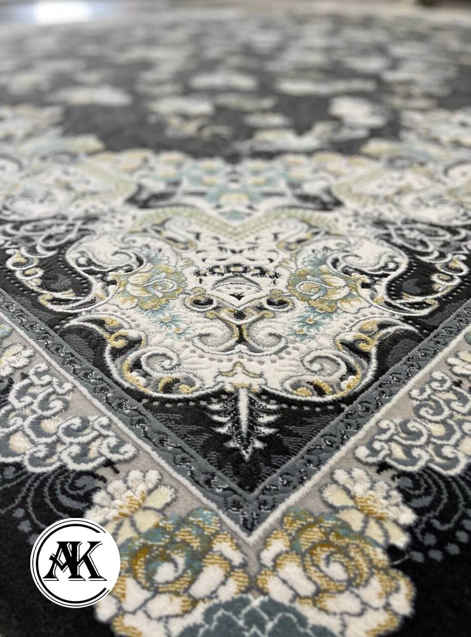 فرش-700-شانه-الماس-زغالی-گل_برجسته--2