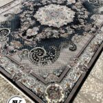 فرش-700-شانه-الیسا-سرمه_ای-با-نخ-اکریلیک